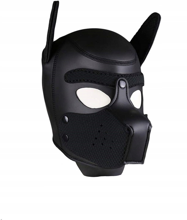 MASKA PSA BŁYSZCZĄCA, DO ZABAW KLIMACIE BDSM