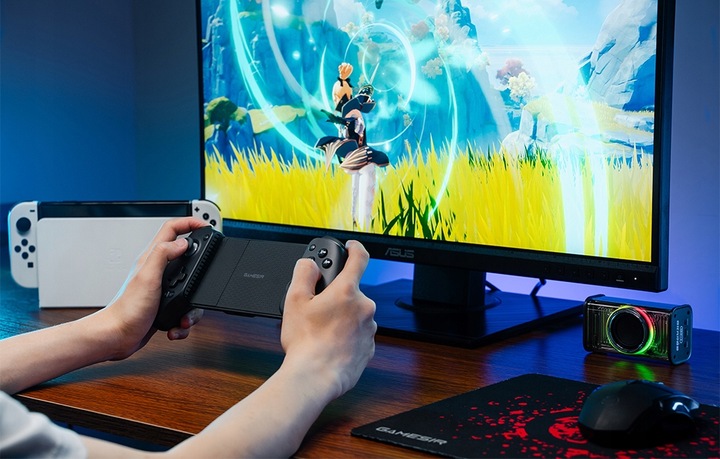 GameSir G8+ Kontroler z Uchwytem na Telefon Gamepad PC Android Hall Effect