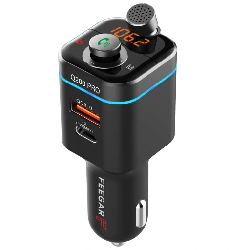 FEEGAR Transmiter FM bluetooth ładowarka QC 4.0 PD