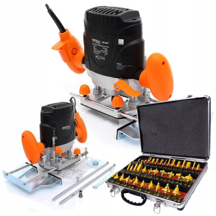 FREZARKA GÓRNOWRZECIONOWA DO DREWNA 6mm 8mm 1900W KD1683 REGULACJA