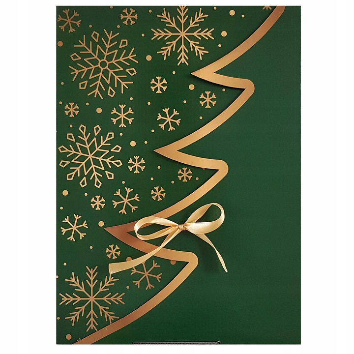 35x25x10 CM PUDEŁKO PREZENTOWE REKLAMOWE ŚWIĄTECZNE CHOINKA GRATIS 1605 D