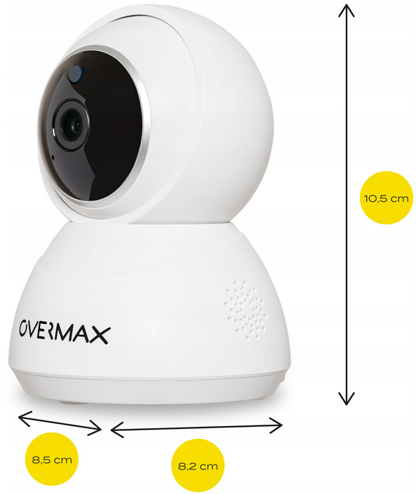 BEZPRZEWODOWA KAMERA IP MONITORINGU OBROTOWA WIFI FULLHD MIKROFON GŁOŚNIK