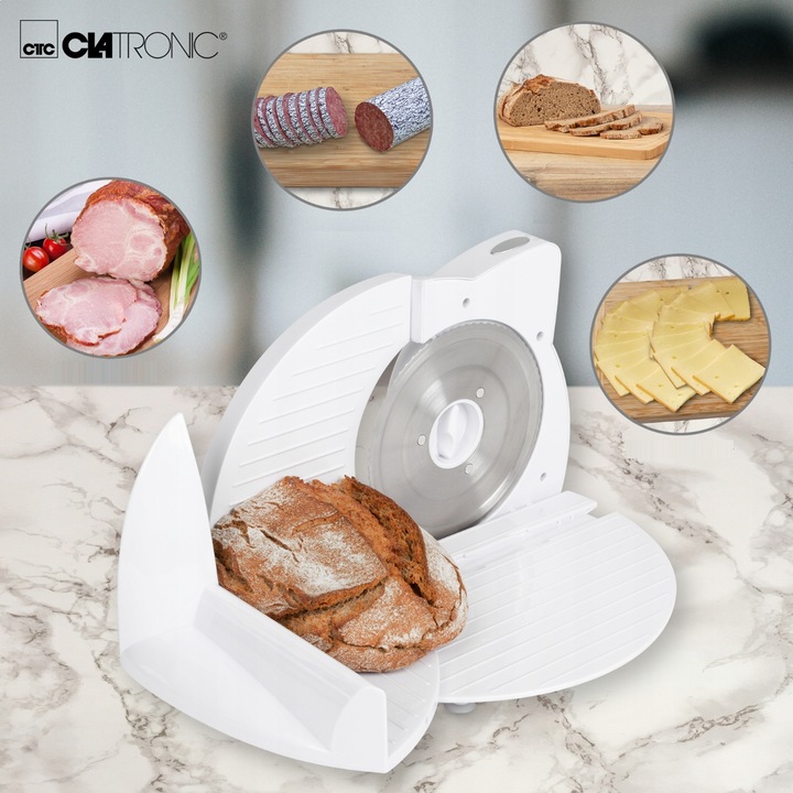 Mała KRAJALNICA do Chleba Wędlin Sera Składana ELEKTRYCZNA BIAŁA MOCNA