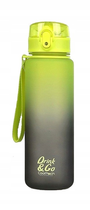 CoolPack bidon butelka na wodę 600 ml Gradient Lemon zółty czarny BPA Free