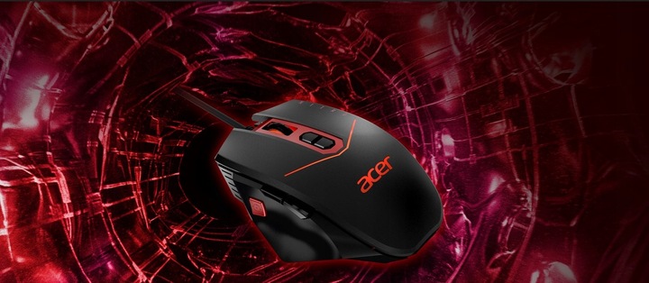 MYSZ PRZEWODOWA ACER NITRO II GAMING DLA GRACZA RGB OPTYCZNA 6 KOLORÓW