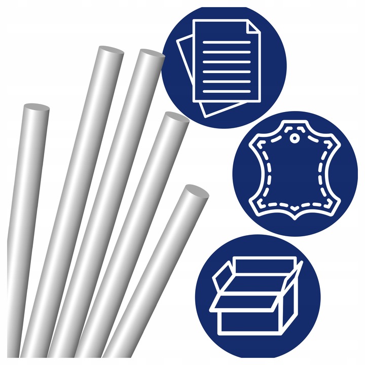 KLEJ do PISTOLETU NA GORĄCO 11 mm x 300 mm 1KG wkłady bezbarwne 35