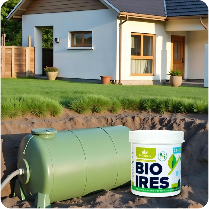 TABLETKI BAKTERIE DO SZAMBA OCZYSZCZALNI BIOIRES TABS PREPARAT NA ROK