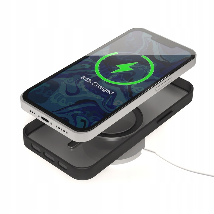 Etui do Apple iPhone 16 Pro Max (Do Magsafe, Magnetyczne, Czarny Mat)+Szkło