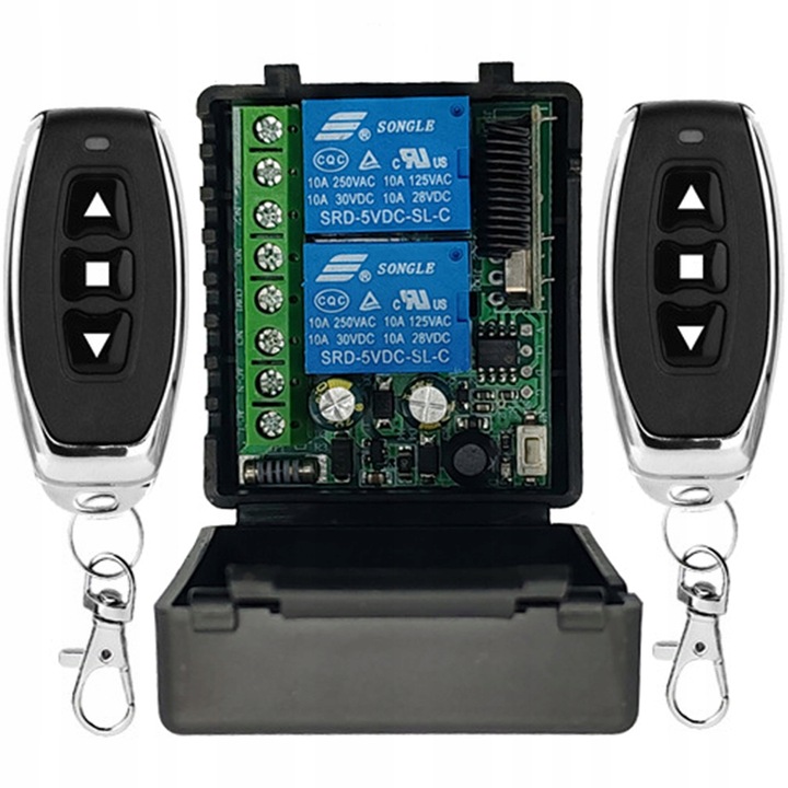 Zdalne sterowanie 230V włącznik 2 kanały na 2 pilota radiowy AC 85-250V 10A