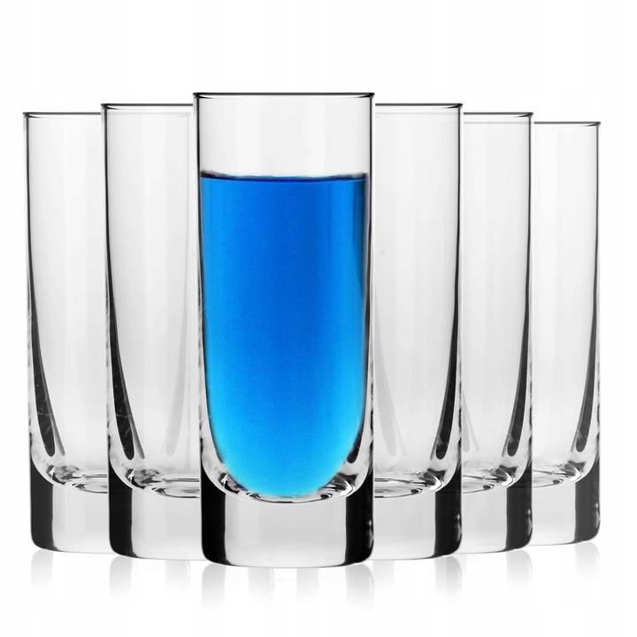 Wysokie smukłe kieliszki do wódki SHOT lufa shoty | KROSNO 50ml | 6 sztuk
