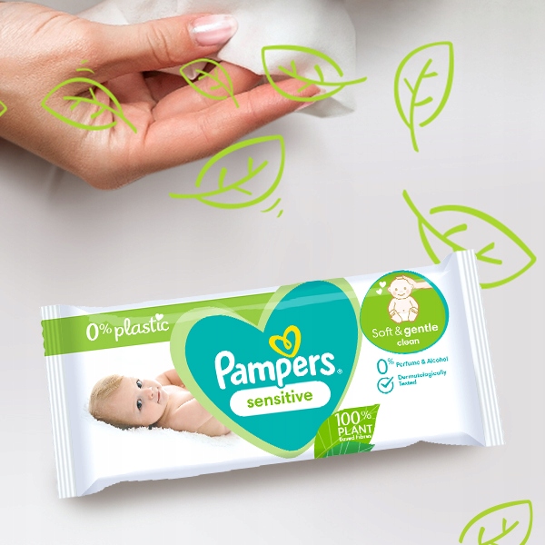 Chusteczki nawilżane Pampers Sensitive 15 x 80 szt.