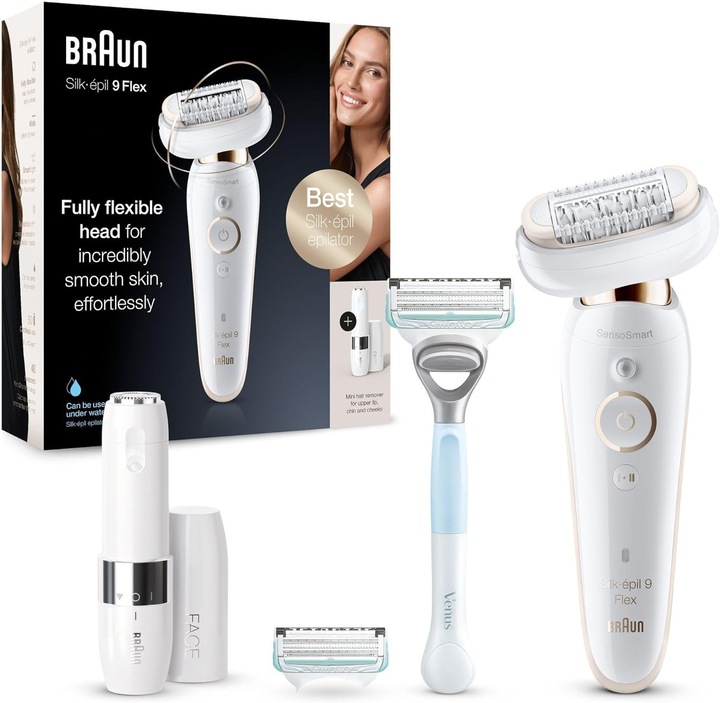 Braun depilator Silk-epil 9 Flex SES 9003 3D SES9003 + mini trymer