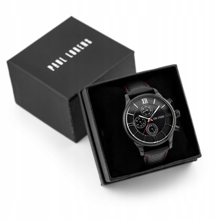 ZEGAREK MĘSKI PAUL LORENS EXCLUSIVE +GRAWER CHRONOGRAF KOMPLET