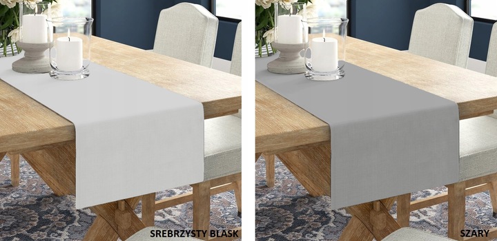 BIEŻNIK OBRUS GŁADKI MATOWY 40x220 KOLORY