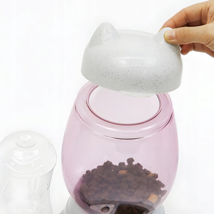 PODAJNIK WODY I KARMY AUTOMATYCZNY MISKA DLA KOTA I PSA DOZOWNIK 2W1 POIDŁO