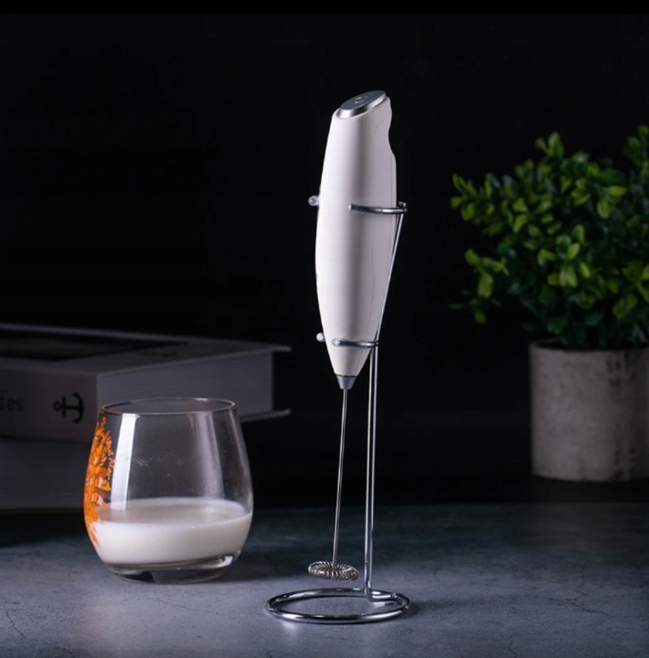SPIENIACZ DO MLEKA KAWY ELEKTRYCZNY BEZPRZEWODOWY RĘCZNY UBIJAK