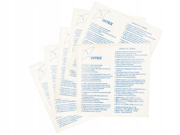 Łatki Łatka do Basenów Zestaw Naprawczy do Basenu INTEX 12 Łatek do Basenów