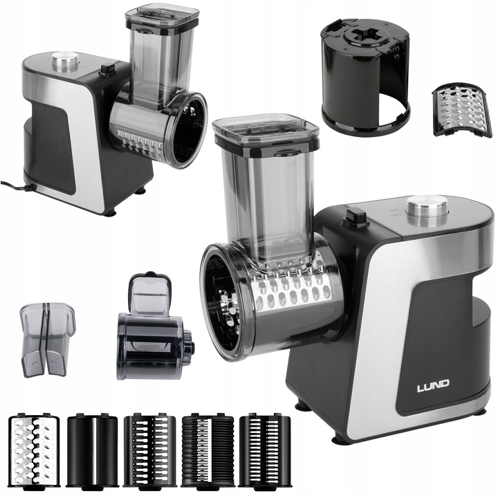 SZATKOWNICA ELEKTYCZNA DO WARZYW 250W 5 OSTRZY ZE STALI NIERDZEWNEJ