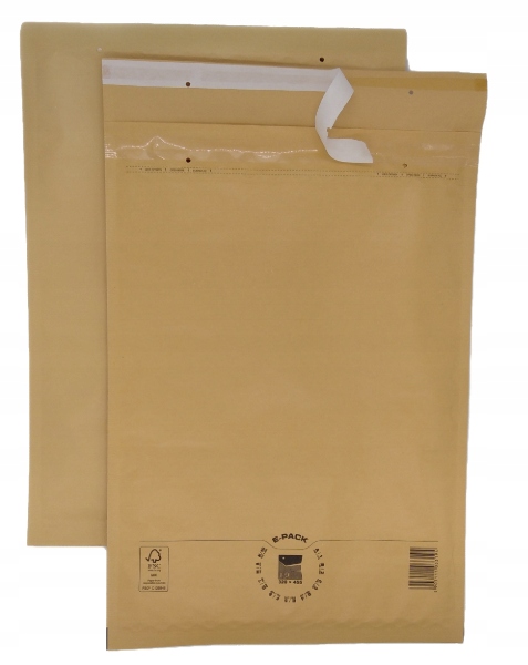 Koperty bąbelkowe I19 450x320 E-Pack BRĄZOWE duże HURT x50