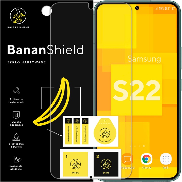 Szkło hartowane 9H BananShield do Samsung Galaxy S22