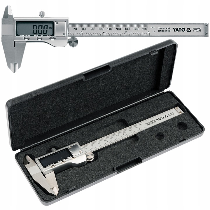 SUWMIARKA ELEKTRONICZNA CYFROWA POMIAROWA LCD 150mm STAL NIERDZEWNA