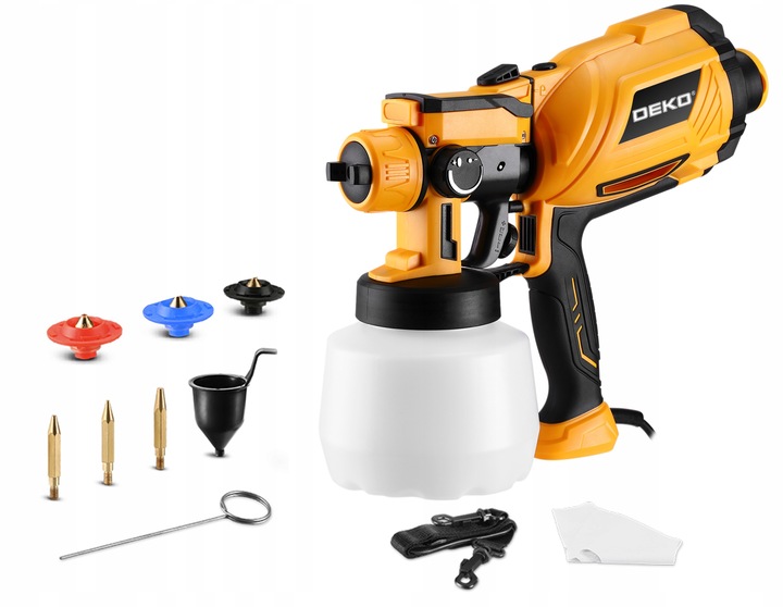 PISTOLET MALARSKI AGREGAT DO MALOWANIA ŚCIAN 3DYSZE 80 DIN ZESTAW XXL