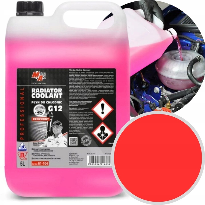 Płyn do chłodnic MA Professional G12 czerwony 5 l
