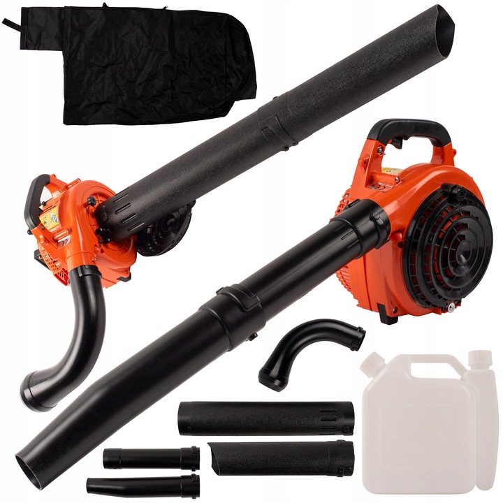 MOCNA DMUCHAWA SPALINOWA ODKURZACZ ROZDRABNIACZ DO LIŚCI ŚNIEGU