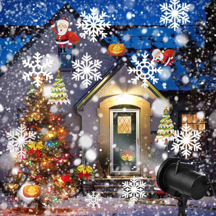 RZUTNIK RZUTNIK PROJEKTOR LASEROWY ZEWNĘTRZNY IP65 12 WZORÓW