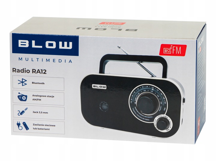 RADIO KUCHENNE RETRO BLUETOOTH USB SD 230V PRZENOŚNE NA BATERIE R6