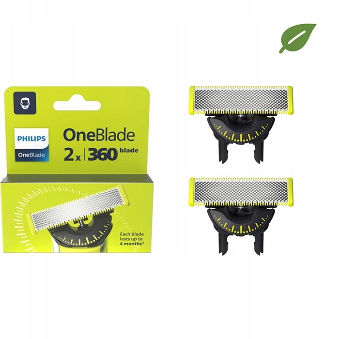 oryginalne wymienne ostrza Philips Oneblade 2 szt. QP420/50 360