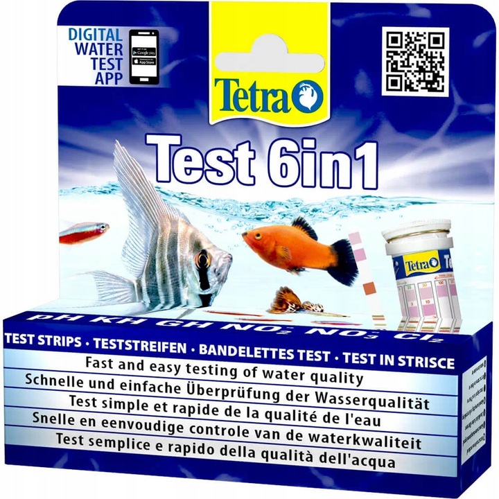 Tetra TEST 6in1 pH gH kH NO2 NO3 CL2 6w1
