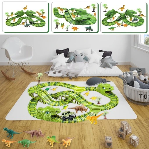 MEGA TOR WYŚCIGOWY XXXL DINOZAUR DINO PARK 240 el.