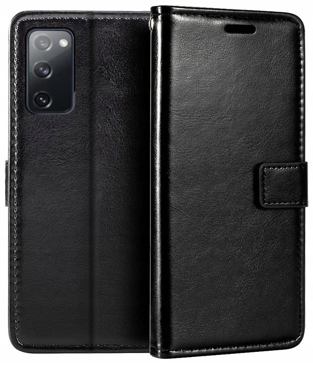 Etui Portfel Skórzany do SAMSUNG GALAXY S20 FE / S20 FE 5G +Szkło Hartowane