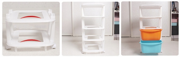 PLASTIKOWY POJEMNIK REGAŁ SZAFKA NA ZABAWKI SZUFLADY 5 PÓŁEK ORGANIZER RG10