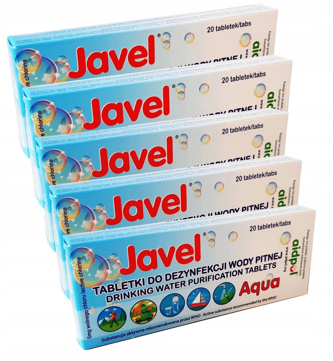 TABLETKI DO UZDATNIANIA WODY JAVEL AQUA 100szt