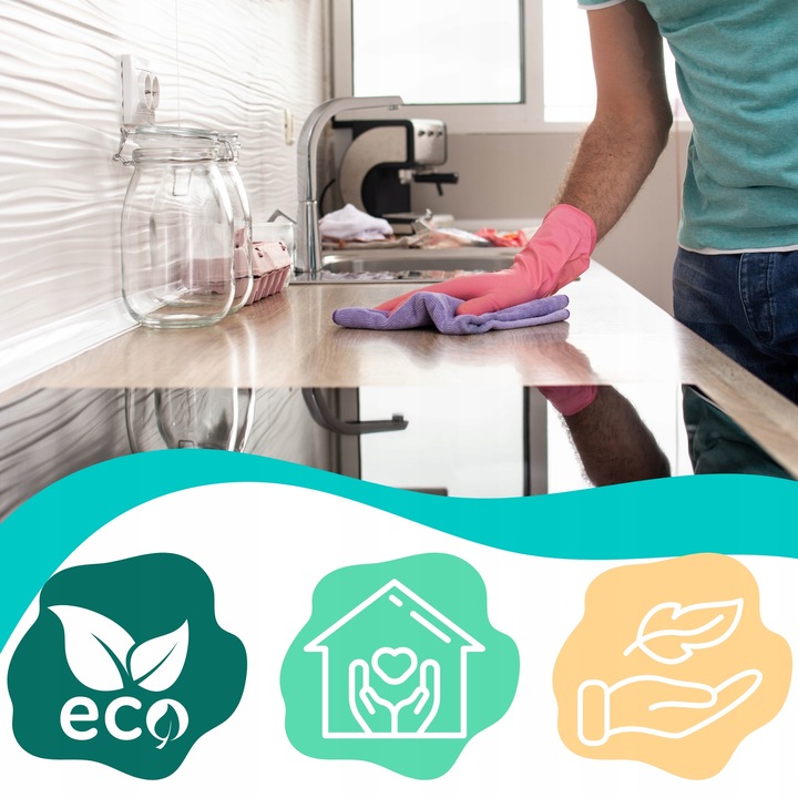 Biodegradowalny płyn do czyszczenia kuchni lodówki blatów i płyt