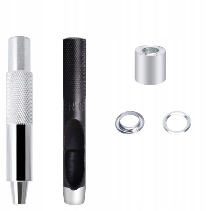 OCZKA DZIURKACZ ZAKUWARKA NAPY 12MM DO PLANDEK NAMIOTÓW ZESTAW 100