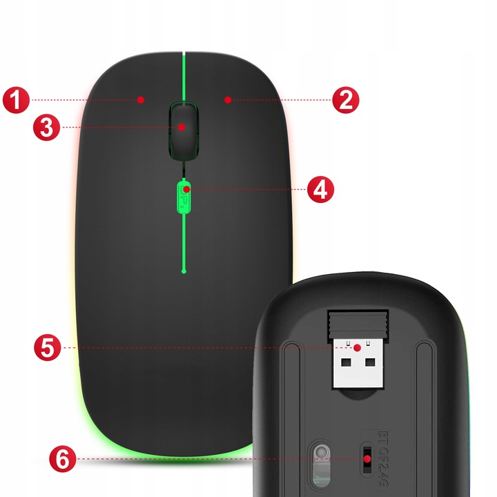 CICHA MYSZKA MYSZ BEZPRZEWODOWA KOMPUTEROWA GAMINGOWA KOMPUTERA LAPTOPA TV