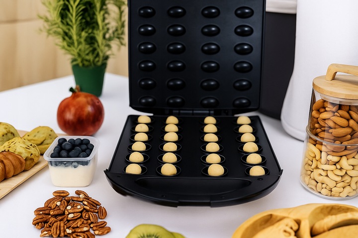 Opiekacz Do Orzeszków Ciastek Forma Nieprzywierająca Powłoka 24 SZT