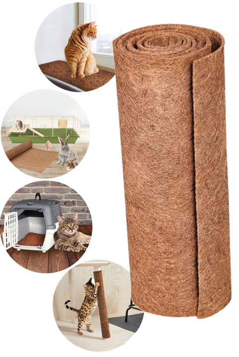 MATA KOKOSOWA PODŁOŻE JAK ŻWIREK DO KLATKA KOJEC DLA KRÓLIKA GRYZONI XL