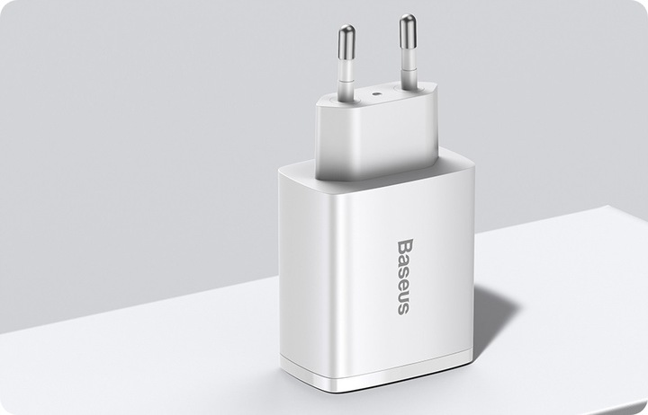 BASEUS SZYBKA ŁADOWARKA DO TELEFONU ZASILACZ USB USB-C TYP-C 30W PD QC 3.0