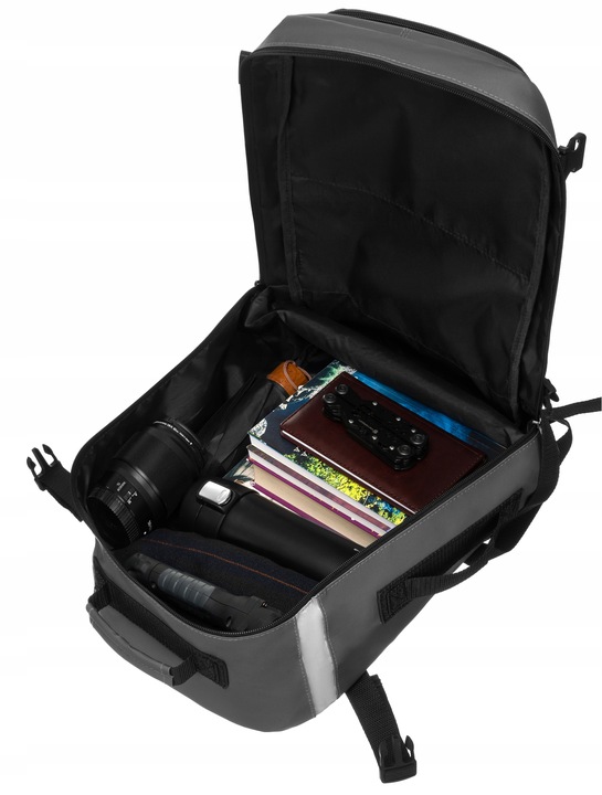 Plecak podróżny kabinowy podręczny pojemny do samolotu Wizzair 40x25x20