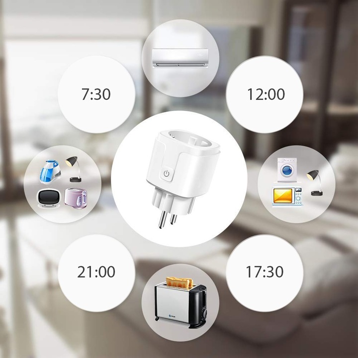Programator czasowy INTELIGENTNE gniazdko smart WiFi TUYA Timer