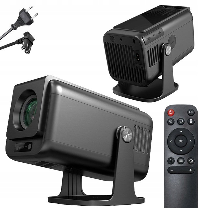 PROJEKTOR RZUTNIK HY320 PRO 4K PRZENOŚNY ANDROID13 LED 1080P WIFI SMART TV