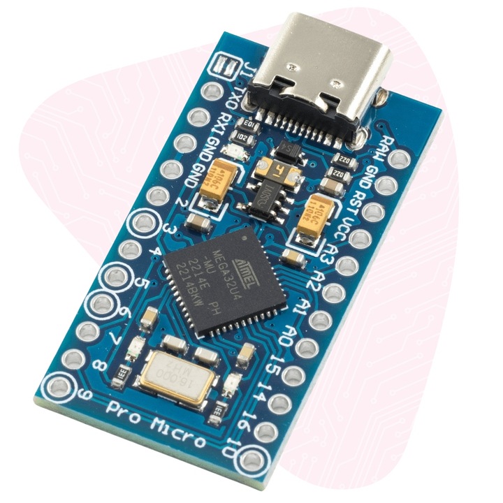 PRO Micro Leonardo moduł zgodny z Arduino USB-C klon z ATmega32U4 16MHz