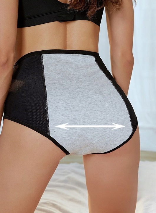 2 szt majtki menstruacyjne figi damskie menstruacyjna nieprzeciekające 3XL