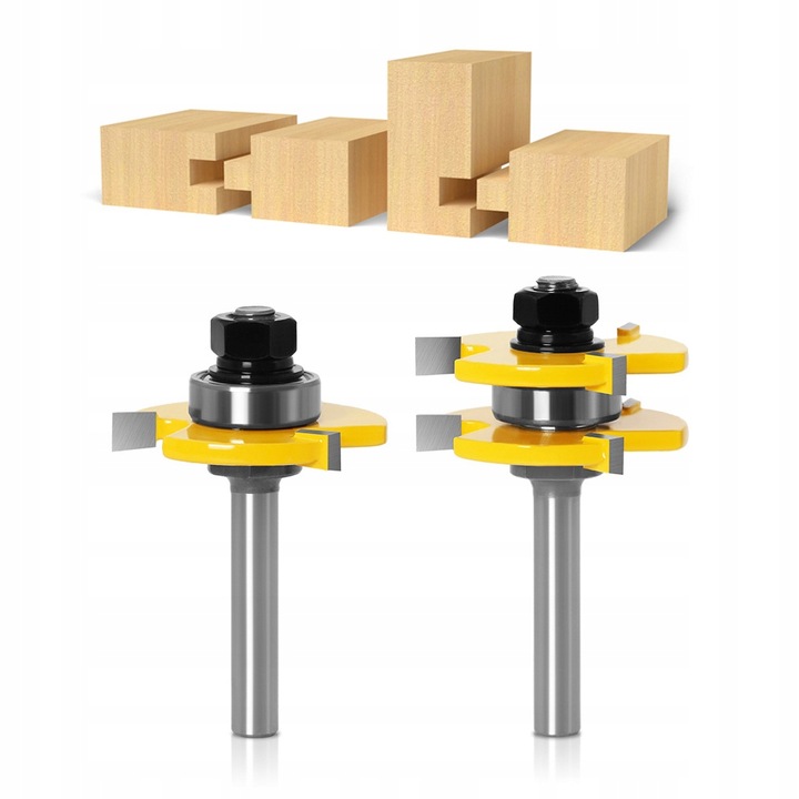 Zestaw rowków i piór i wpustów frezów do drewna 8mm