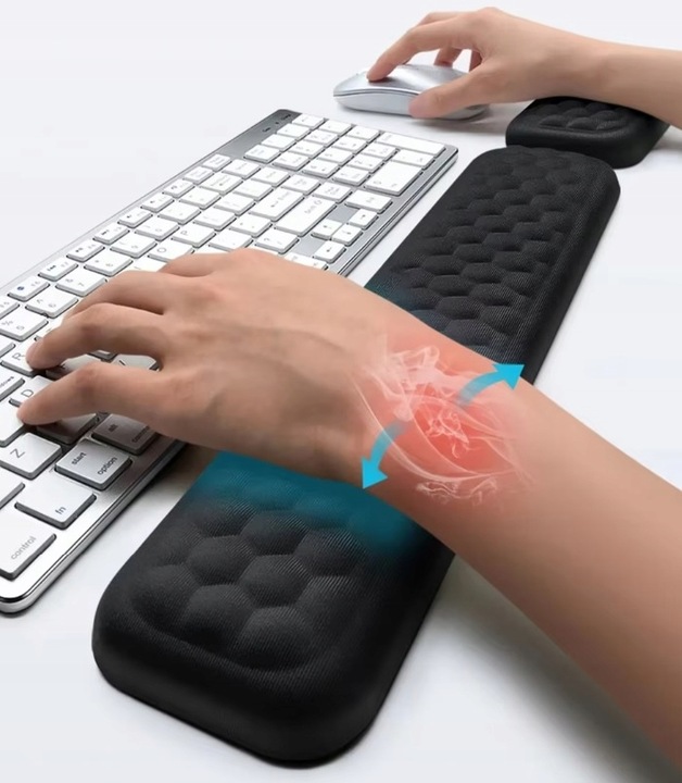 ERGONOMICZNA PODKŁADKA POD NADGARSTEK KLAWIATURĘ MYSZKĘ MASUJĄCA JAKOŚĆ