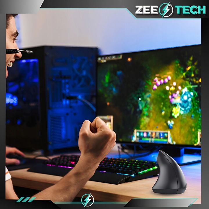 MYSZKA PIONOWA PRZEWODOWA USB WERTYKALNA CICHA MYSZ DO KOMPUTERA LAPTOPA